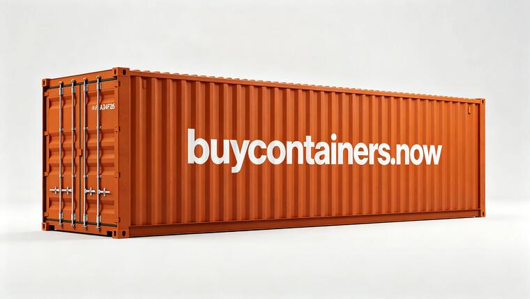 New 40HC container, corten orange