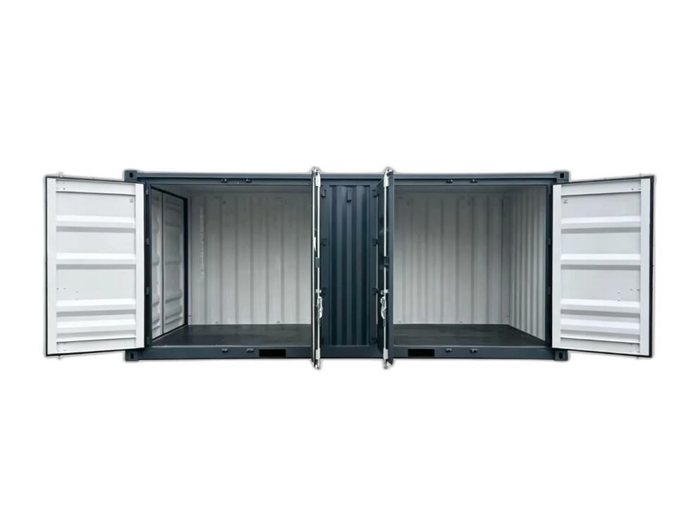 20FT open-side con las puertas laterales abiertas